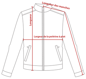Charte de grandeur 78178 (XS à 3XL)