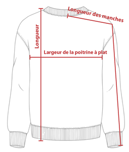 Charte de grandeur MQK00106 (XS à 5XL)